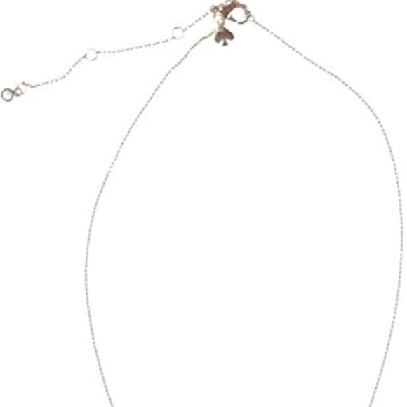 Kate Spade New York EVERYDAY SPADE Mini Pendant Necklace in Rose Gold Tone - Picture 3 of 3